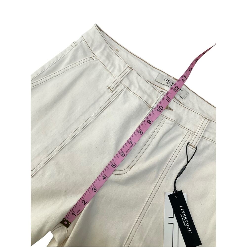 Liverpool Womens Hannah Crop Flare Utility Pants Size 12 NWT - Picture 7 of 11
